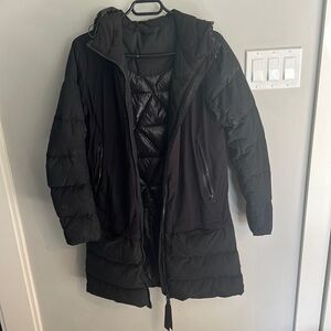 Lululemon down puffy jacket sz 6 in blk